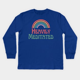 Heavily Meditated Kids Long Sleeve T-Shirt